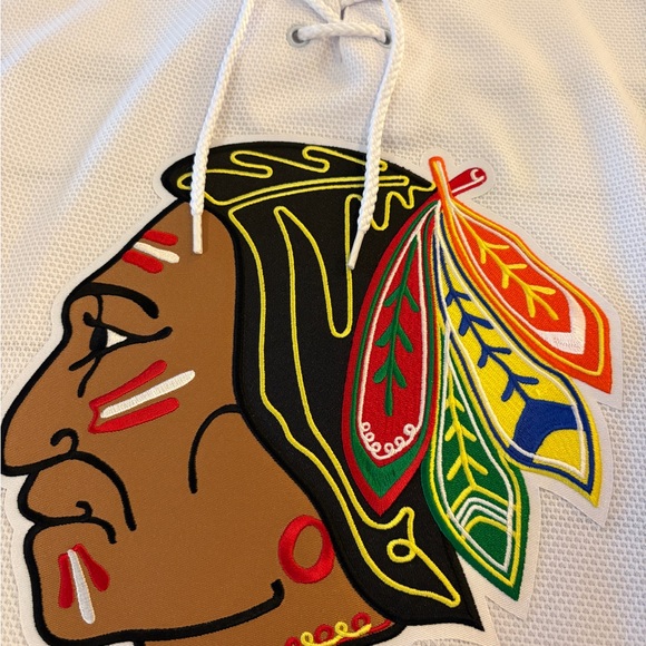 Reebok White and Black Hockey Jersey - Picture 8 of 10